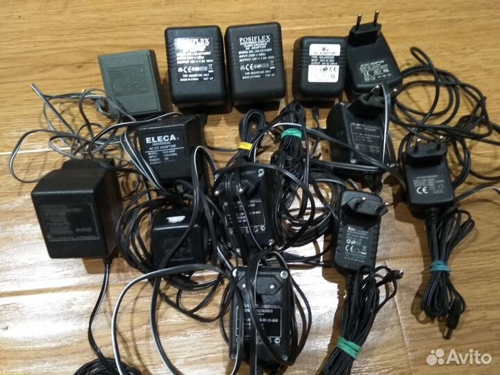 Адаптеры питания нерабочие, список внутри