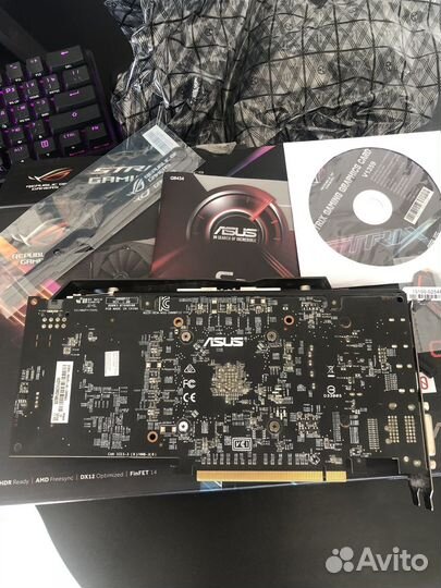 Видеокарта asus rog strix rx 470 4gb
