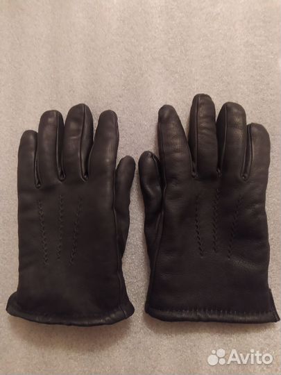 Перчатки кожаные. Мужские. Зимние. Мех
