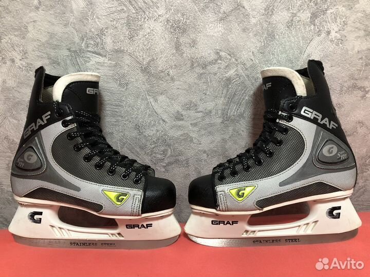 Коньки хоккейные граф р.39