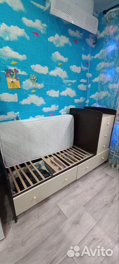 Детская кроватка с комодом трансформер