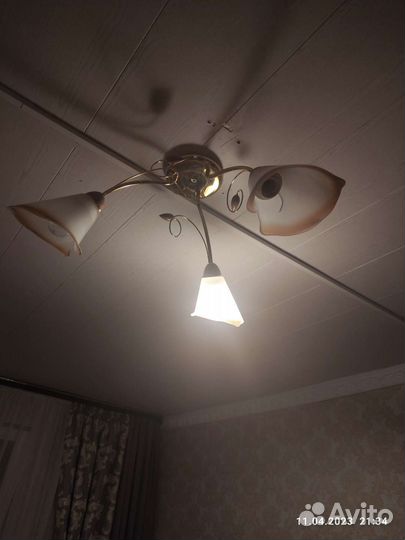 Люстра потолочная хрустальная