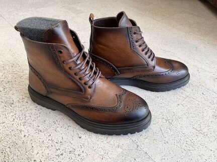 Ботинки высокие коричневые Tetri новые 43