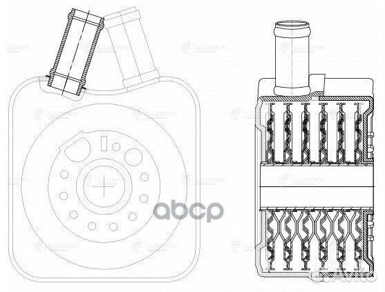 Кулер масл.VW golf IV (97) /skoda octavia (04)