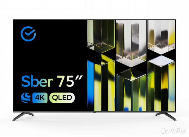 Телевизор Сбер Qled 75” 4К (190 см) SDX-75UQ5231