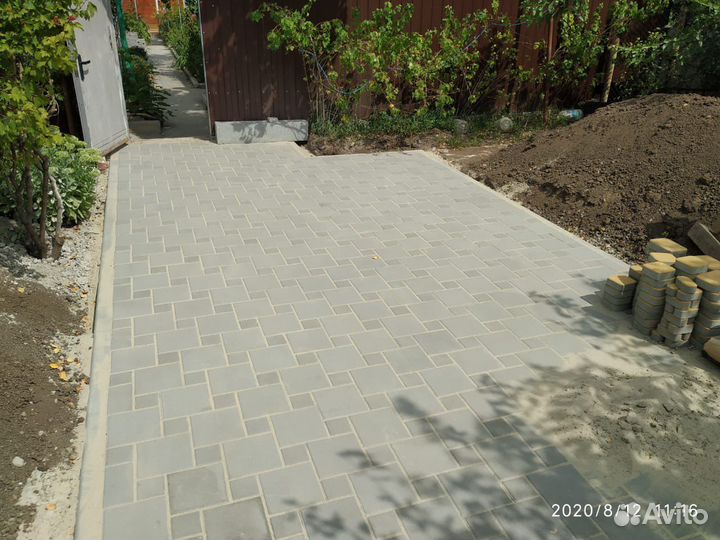 Укладка тротуарной плитки, продажа