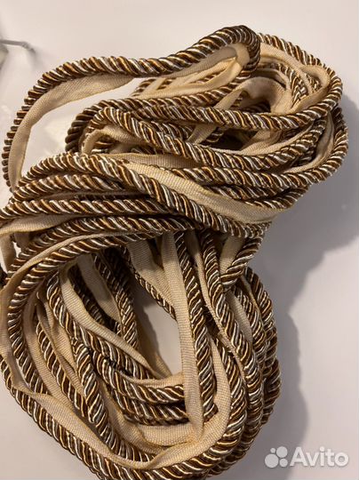 Кант шторный золотисто /бежевый. 11,5