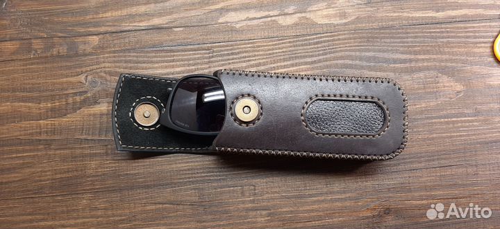 Очечник из натуральной кожи