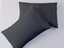 Темно-серые сатиновые наволочки с лиоцеллом IKEA