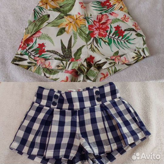 Шорты для девочек 6-8 лет (хлопок)