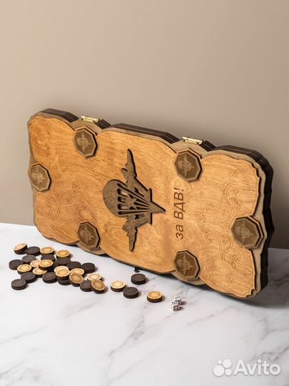 Нарды вдв 60 см лакированные деревянные в наличии