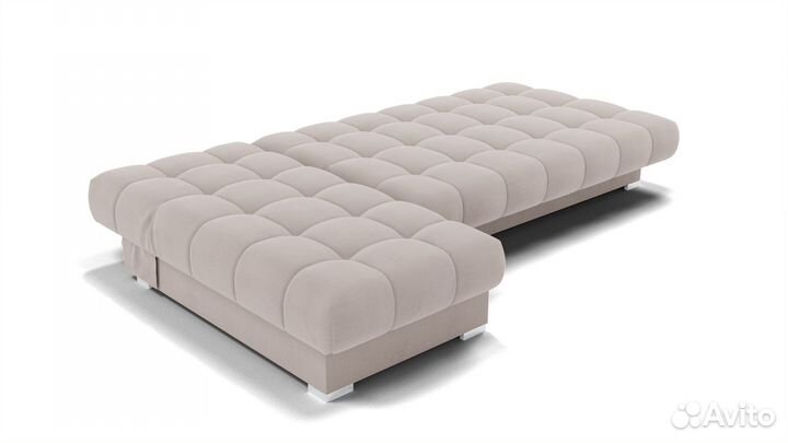 Диван угловой Фиеста-2 ножки хром горизонтальные