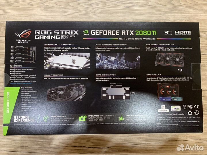 Asus ROG Strix RTX 2080Ti O11G Gaming GeForce
