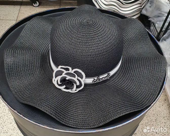 Шляпа Chanel соломенная пляжная