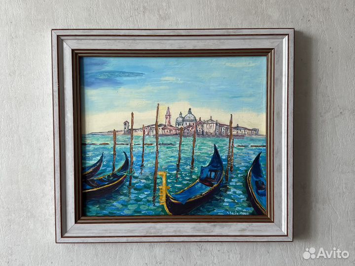 Картина маслом Италия Венеция 23х20
