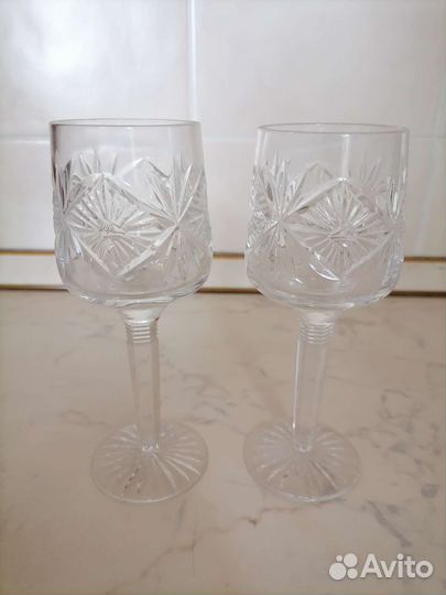Хрустальные рюмки на ножке СССР