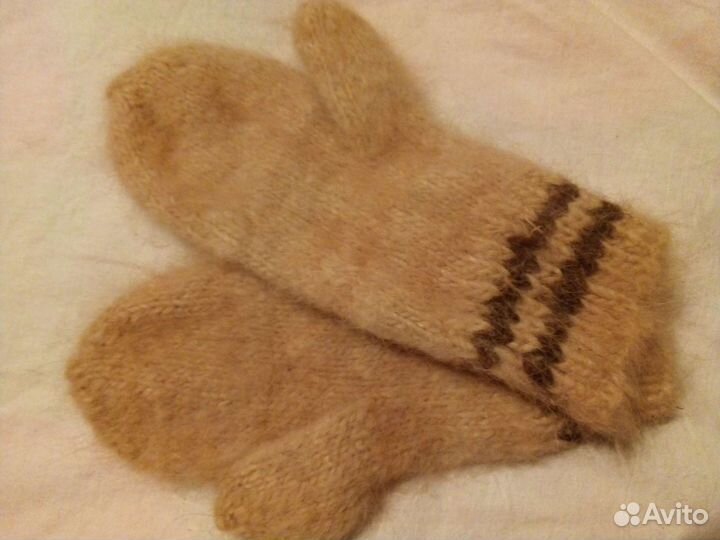 Варежки, собачья шерсть, лечебные