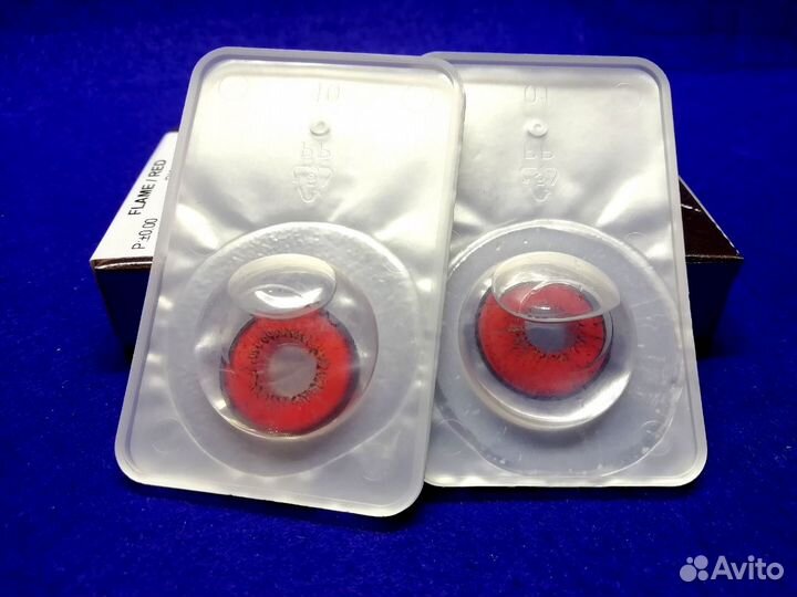 Линзы красные