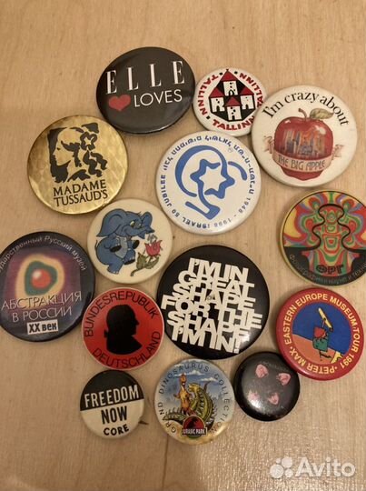 Круглые редкие значки