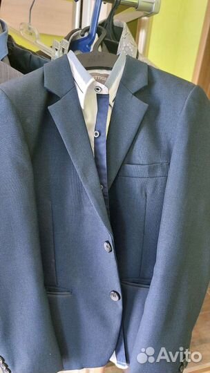 Школьный костюм для мальчика 134 синий