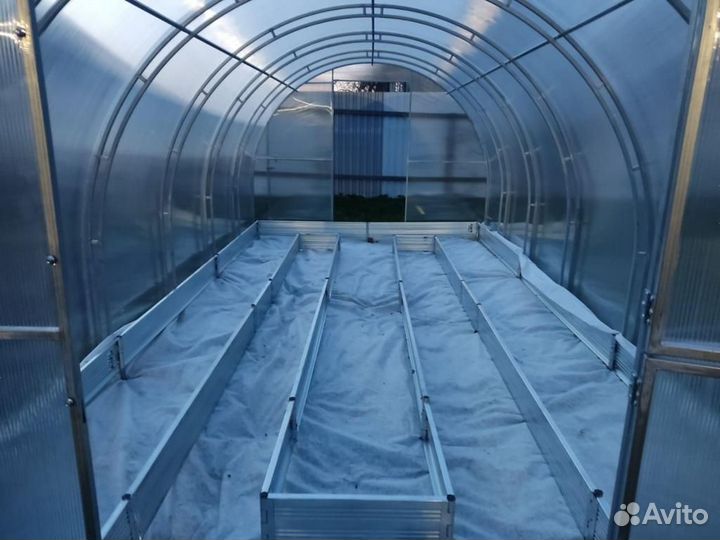 Теплица арочная (двойная дуга 20х20) оптима