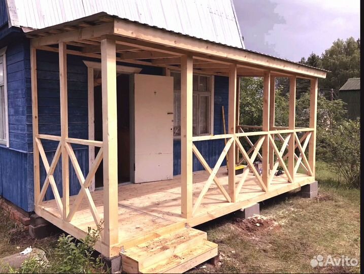 Постройка беседки веранды забора