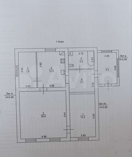 Дом 89,4 м² на участке 13 сот.