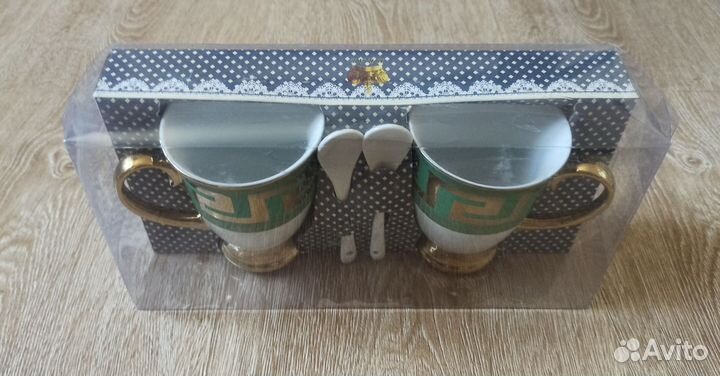 Набор чашек с ложкой