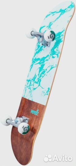 Скейтборд verb marble DIP complete White/Mint 8&q