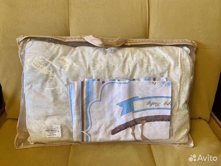 Подушка детская 40х60, 2 наволочки