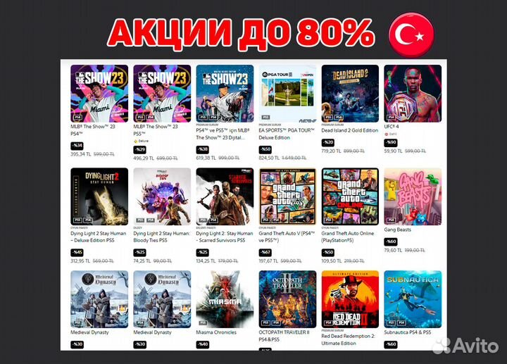 Коды и карты пополнения PSN Турция