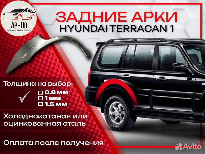 Ремонтные арки на Hyundai Terracan 1 задние