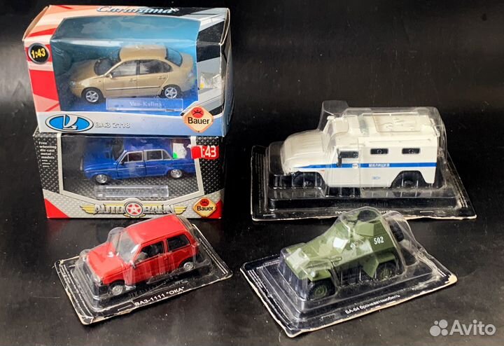 Модели отечественных автомобилей 1/43