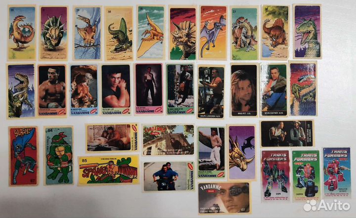 Наклейки от жвачек 90-х годов