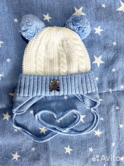Шапка на новорожденного мальчика