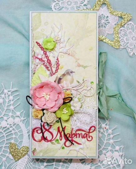 Открытки и шоколадницы к 8 марта