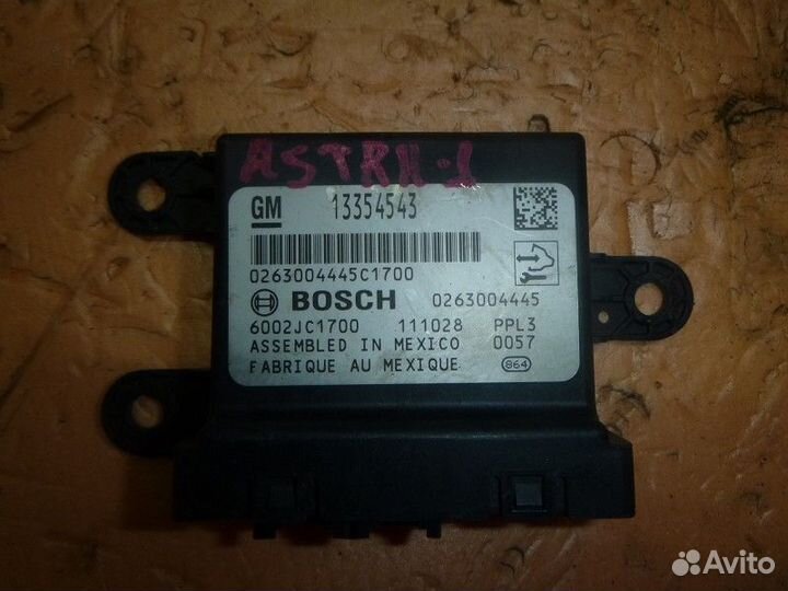 Блок управления парктроником opel astra J 2010