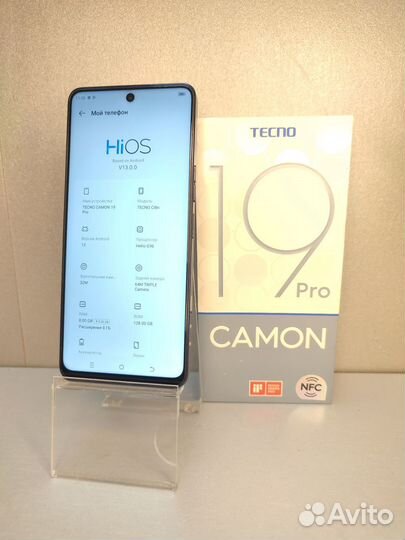 Телефон Tecno Camon 19 Pro 8/128 черный Б/У