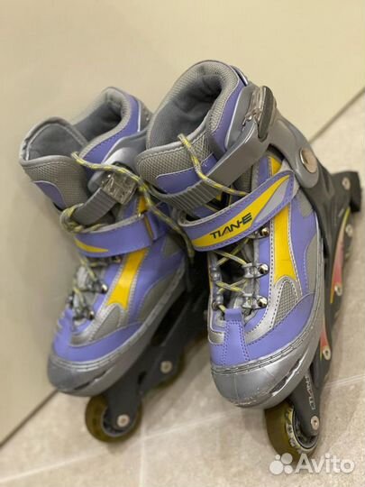 Раздвижные детские роликовые коньки р.34-37