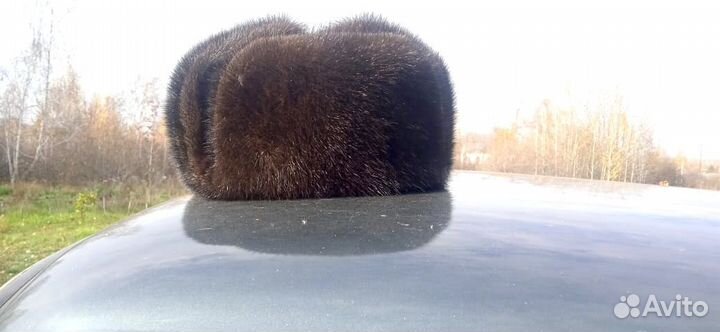 Шапка норковая мужская новая 58 р-р