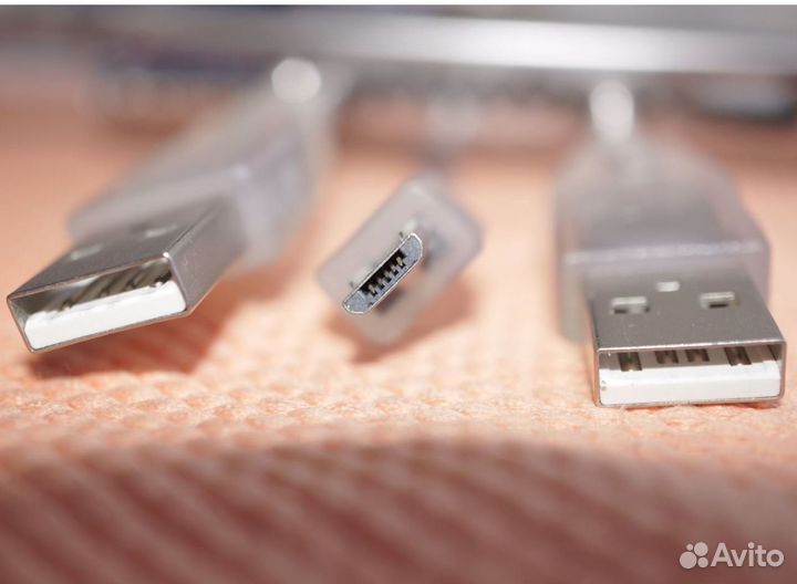 Кабель 2шт USB - microUSB