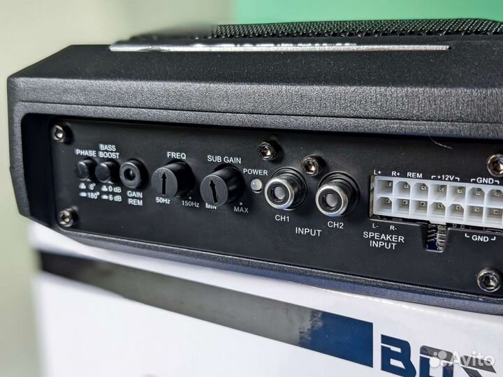 Активный сабвуфер плоский + регулятор громкости