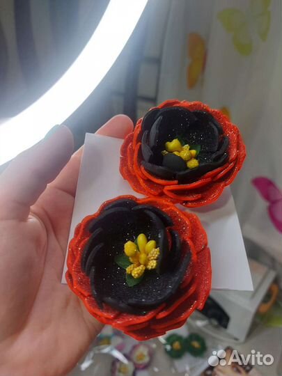 Заколки из фоамирана