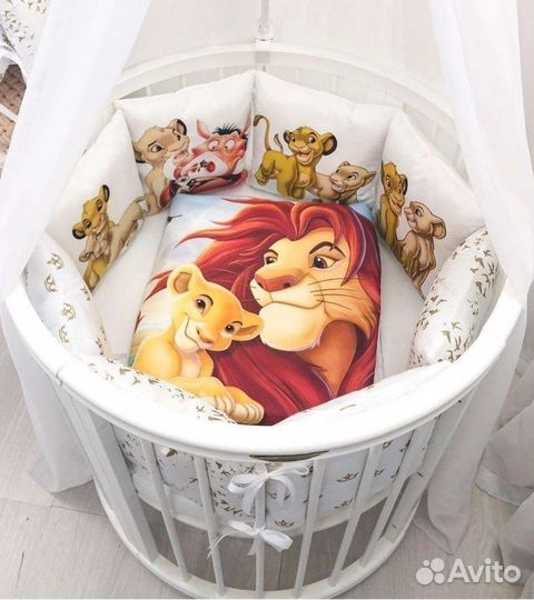 Бортики в детскую кроватку новые