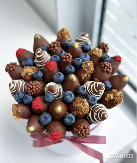 Клубника в шоколаде Клубничный букет