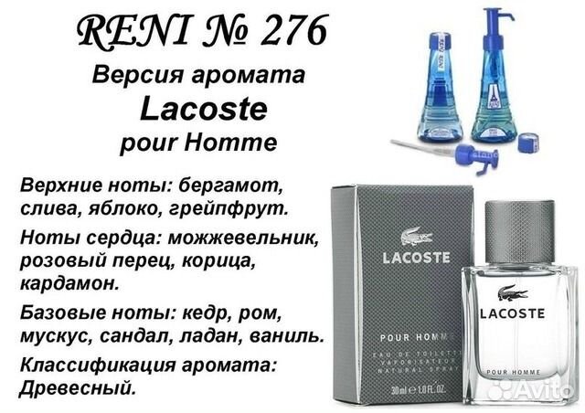 Духи Lacoste pour Homme x Lacoste