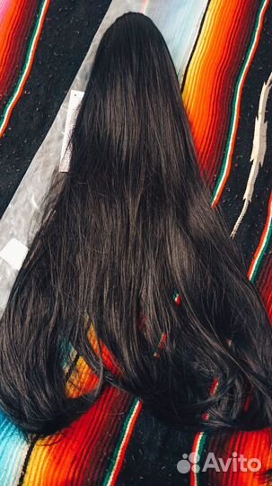 Хвост шиньон на крабе черный