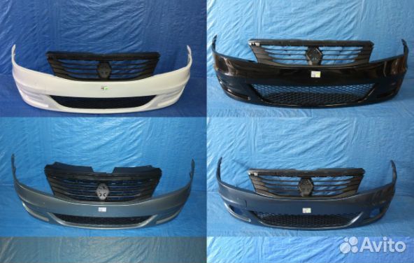 Бампер передний Renault Logan окрашенный в цвет