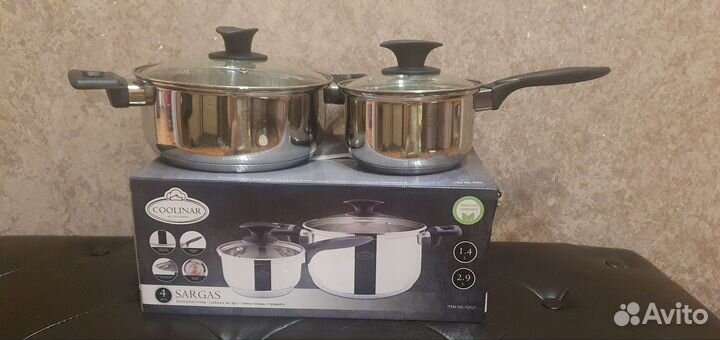 Набор посуды coolinar 4 предмета. Новый