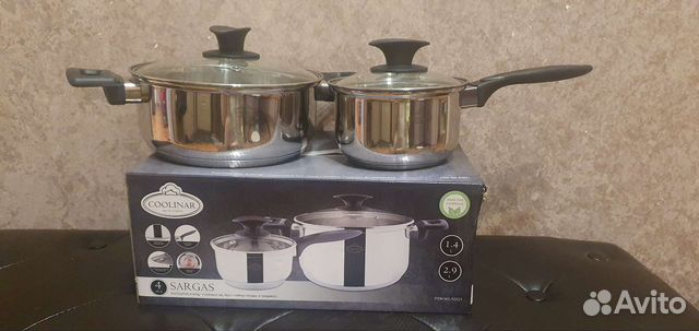 Набор посуды coolinar 4 предмета. Новый